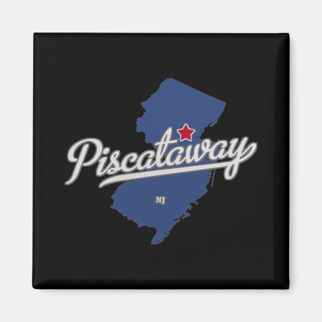 Scataway New Jersey Nj Map  Magnet (Front)