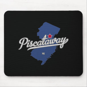 Scataway New Jersey Nj Map Mouse Pad