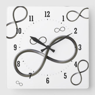 Scatter Infinity Symbol | Geek Square Wall Clock