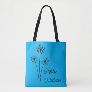 Scatter Kindness Dandelion Cascade Tote Bag