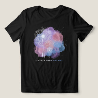 Scatter Your Dreams - Aesthetic Pastel Dandelion W Tri-Blend Shirt
