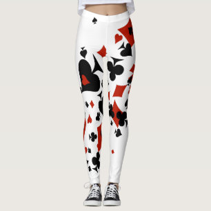 Scattered Card Suites Leggings