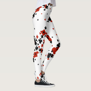 Scattered Card Suites Leggings