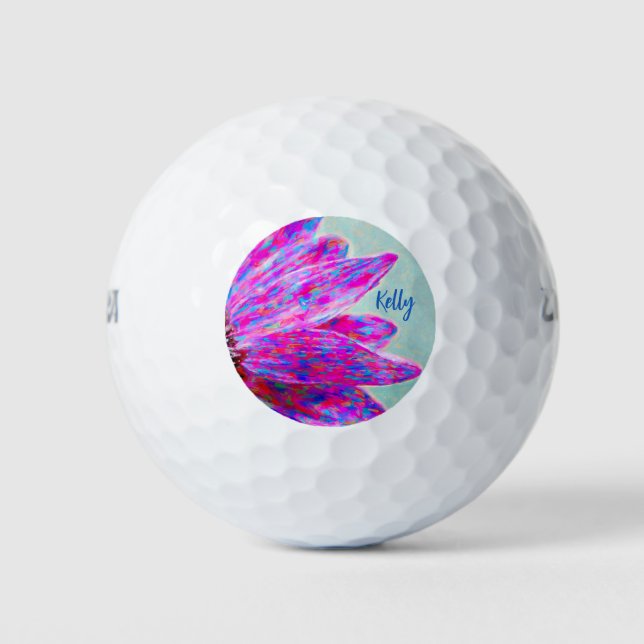 Scattered Colour Personalized Golf Balls (Front)