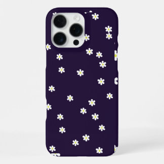Scattered Daisies on Deep Purple Phone Case