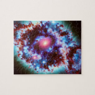 Scattered debris from a cosmic supernova explosion jigsaw puzzle