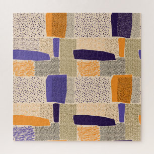 Scattered Geometric Lines: Abstract Art Jigsaw Puzzle