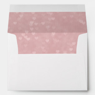 Scattered Hearts Pattern Envelopes