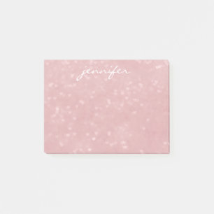 Scattered Hearts Personalized Post-it Notes