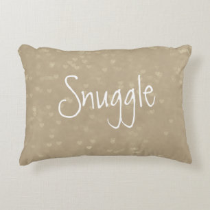 Scattered Hearts Snuggle Decorative Pillow