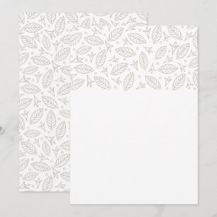Scattered Leaves Wedding Invitation-white Invitation