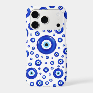 Scattered Nazar Evil Eye Pattern iPhone Case