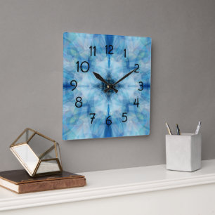 Scattered Petals Square Wall Clock