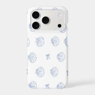 Scattered Seashells Blue Coastal Case