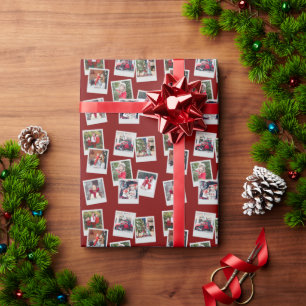 Scattered Snapshots Custom Photo Wrapping Paper