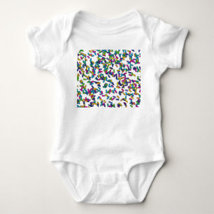 Scattered Sprinkles Pattern Baby Bodysuit