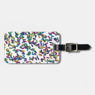Scattered Sprinkles Pattern Luggage Tag