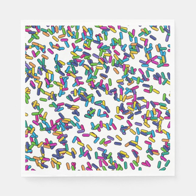 Scattered Sprinkles Pattern Napkin (Front)