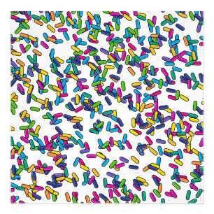 Scattered Sprinkles Pattern Photo Print