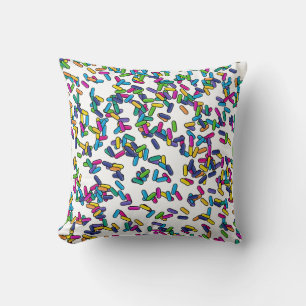 Scattered Sprinkles Pattern Throw Pillow