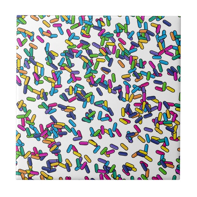 Scattered Sprinkles Pattern Tile (Front)