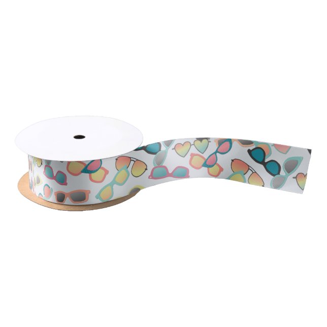 Scattered Sunglasses Satin Ribbon (Spool)