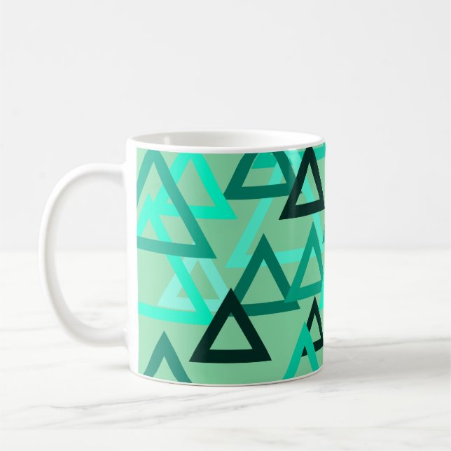 Scattered Triangles  Coffee Mug (Left)