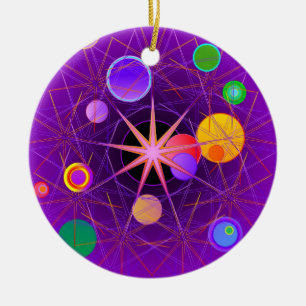 Scattering Angels Ceramic Ornament