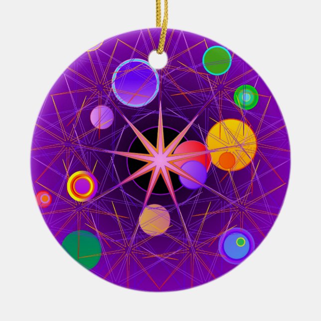 Scattering Angels Ceramic Ornament (Front)