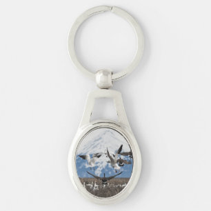 Scattering Geese Keychain