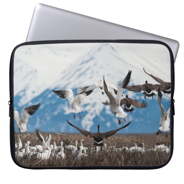 Scattering Geese Laptop Sleeve (Front)