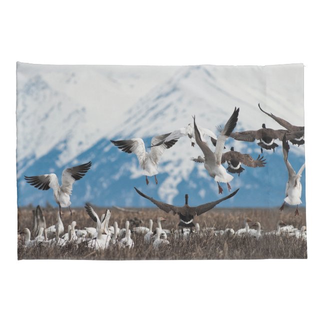 Scattering Geese Pillowcase (Back-Right)