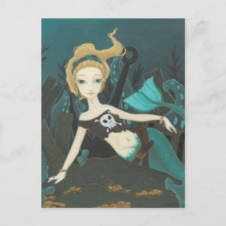 Scavenger - Carte postale pirate de sirène