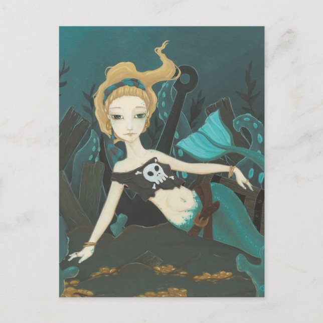 Scavenger - Carte postale pirate de sirène (Devant)