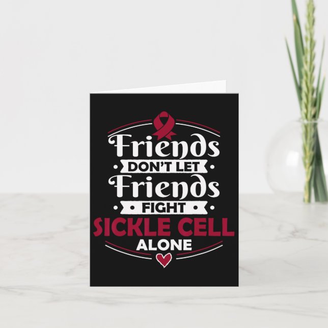 Scd Awareness - Sickle-cell Disease Tee  Card (Front)