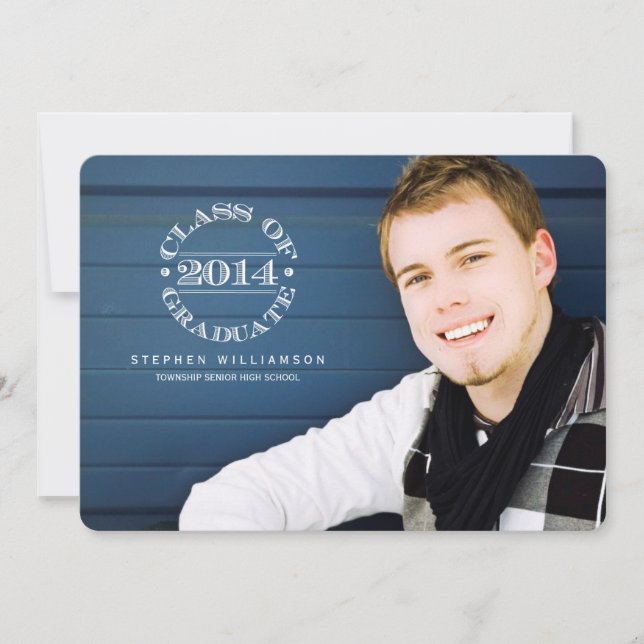 Sceau de 2014 Photo Graduation Party Invitation (Devant)