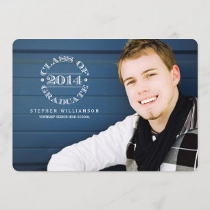 Sceau de 2014 Photo Graduation Party Invitation