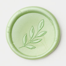 Stickers Sceau de cire de la branche feuille