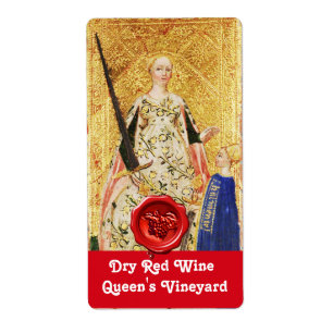 SCEAU DE CIRE DE VIN ROUGE DE LA REINE / TAROTS AN