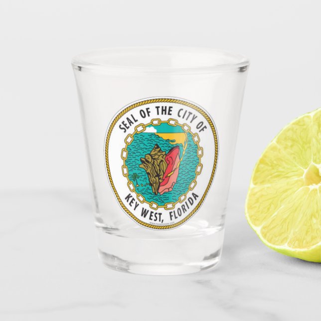 Sceau de Key West, Floride verre de tir (Devant)