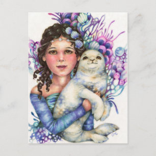 Sceau de l'amitié - Carte postale Whimsical Ocean