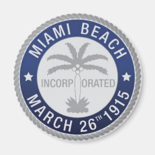 Sceau de Miami Beach, Floride Magnet
