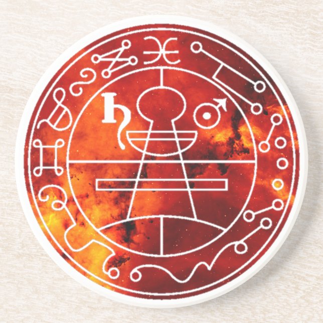 Sceau de Solomon Dessous de verre secret Pentacle  (Devant)