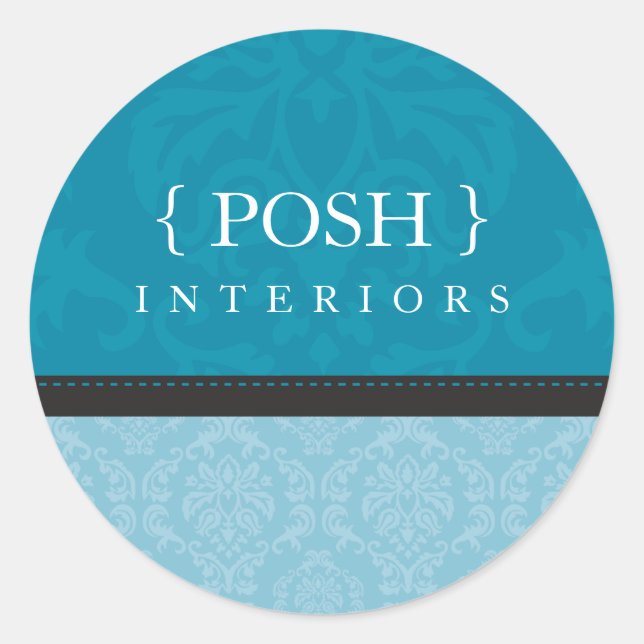 SCEAU DE STICKER :: divinement damassé 3B (Devant)