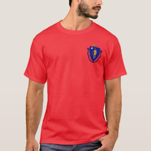 Sceau d'Etat du T-shirt Massachusetts