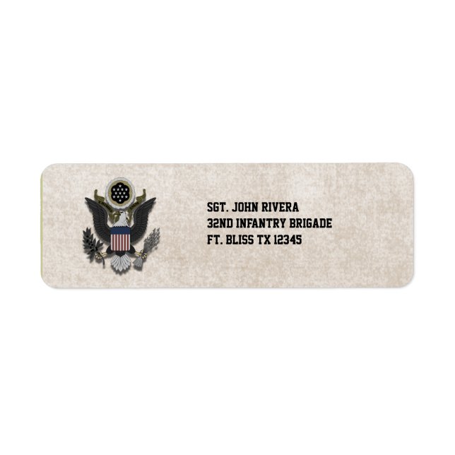Sceau du logo de l'aigle patriotique militaire (Devant)