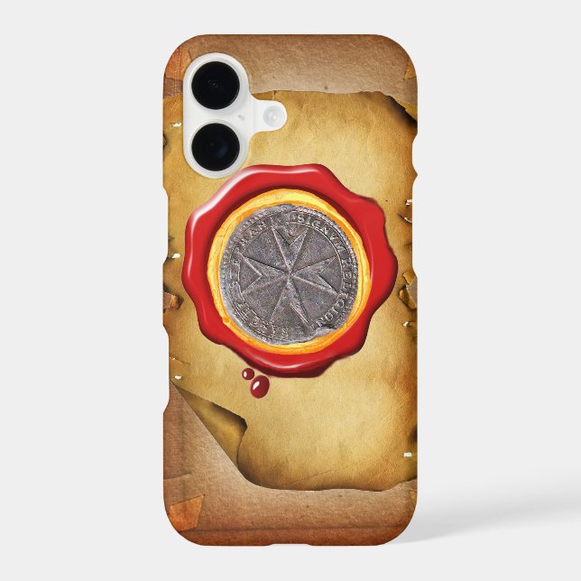 Sceau du parchemin de cire médici St. Stephen Tosc (Verso)