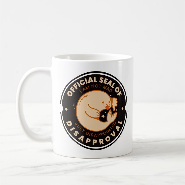 Sceau Officiel de Désapprobation Mug Classique Drô (Gauche)