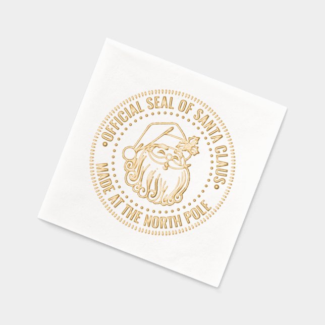 Sceau officiel de Père Noël, Fabriqué au pôle Nord (Gauche)