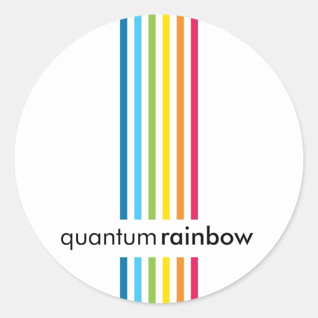 SCEAU STICKER :: bande arc-en-ciel 1 (Devant)